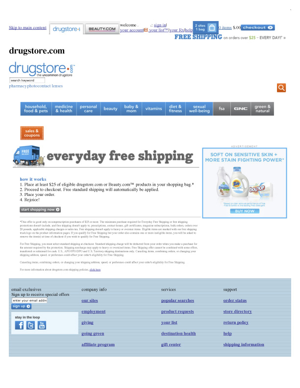 Walgreens is your home for Pharmacy, Photo and Health & Wellness products. Refill your prescriptions online, create memories with Walgreens Photo, and shop products for home delivery or Ship to Store. Walgreens. Trusted Since FREE day shipping at $35+ or FREE Ship to Store.